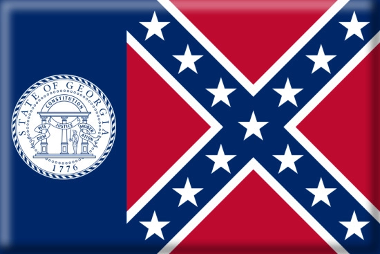 Georgia state flag, medical clinics