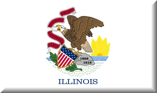 Illinois state flag, medical clinics