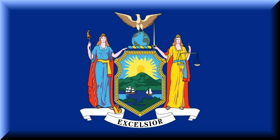 New York state flag, medical clinics