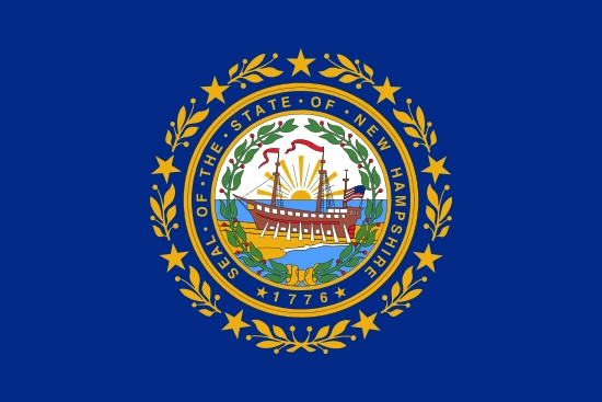 New Hampshire state flag, medical clinics