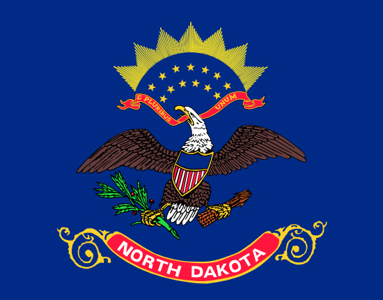 North Dakota state flag, blood testing facilities North Dakota state flag, medical clinics