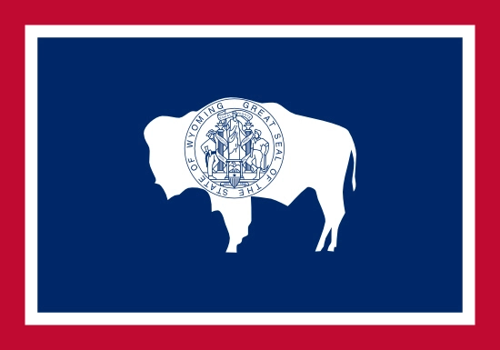 Wyoming state flag, medical clinics