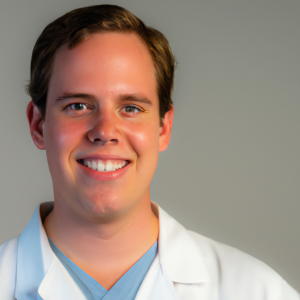 a professional and visually appealing image of a young happy smiling caucasian doctor with white teeth 196 300x300