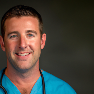 a professional and visually appealing image of a young happy smiling caucasian doctor with white teeth 852 300x300
