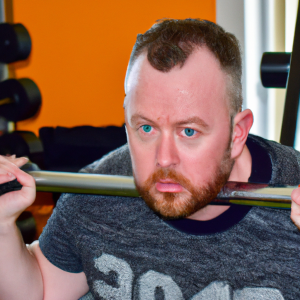 a professional appealing image of a caucasian man or woman exercising in a gym 177 300x300