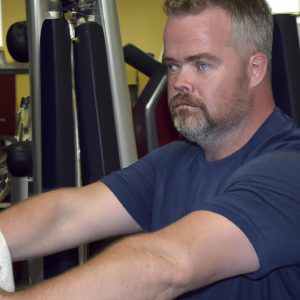 a professional appealing image of a caucasian man or woman exercising in a gym 911 300x300