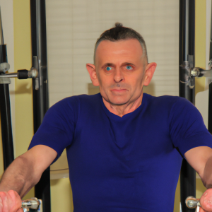 a professional appealing image of a caucasian man or woman exercising in a gym 963 300x300