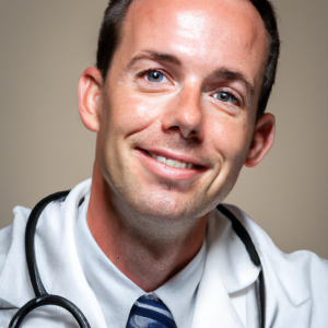 a professional and visually appealing image of a young happy smiling caucasian doctor with white teeth 173 300x300