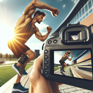 a professional appealing good looking and atheletic image of a caucasian man exercising or playing sports outside on a sunny day 527 300x300