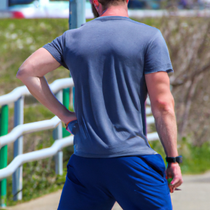 a professional appealing good looking and atheletic image of a caucasian man exercising or playing sports outside on a sunny day 737 300x300