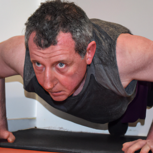 a professional appealing image of a caucasian man or woman exercising in a gym 586 300x300